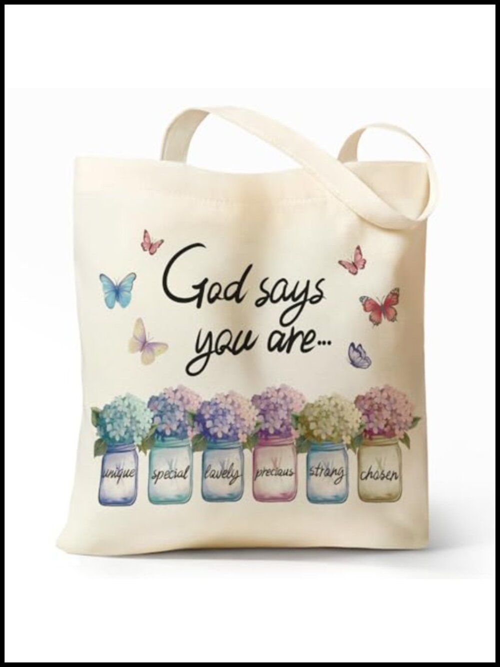 Canvas Tote Bag for Women Book Tote with Zipper Pocket